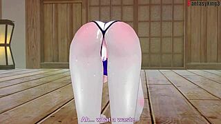 raven slips into bikini for titans fantasy fuck