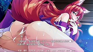 trap shrine maiden seduces with crossdressing hentai sex scene