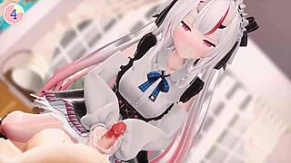 3d hentai blowjob fucking handjob and titty fuck compilation