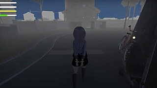 Public lingerie babe exposes ass pussy outdoor game tease