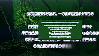 Hentai wife rides coworker cock doggystyle moaning loud