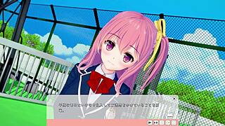 I crave this Koikatsu cosplay girl's panty flash for club recruitment