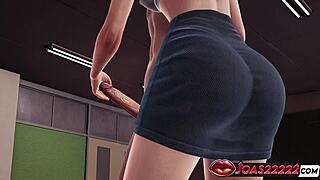 ever wonder if reina's standing handjob leads to sloppy gloryhole swallows from that monster? 