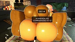 nagatoro bends for quick bbc pounding in roblox roleplay 🍑🍆