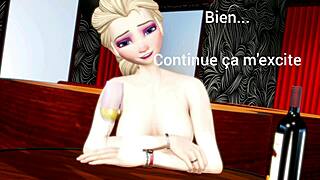 Elsa from Frozen Gives French JOI with Ass Play and Ice Tease!