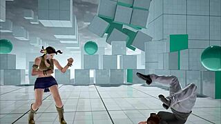 anna totally owns julia chang in tekken femdom crush!!