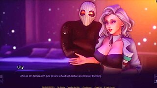 Captain slams monster cock into alien crew again in Subverse hentai game