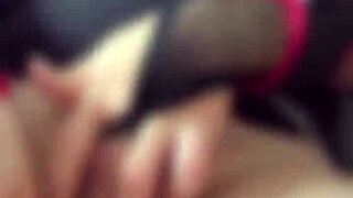 pretty lingerie flashing juicy big pussy solo toy masturbation orgasm at home!