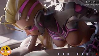 Fap-hero packs sfm blender blowjobs from Tifa D.Va Mercy and more