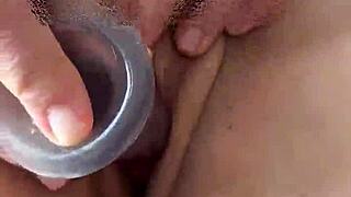 pretty lingerie flashing juicy big pussy solo toy masturbation orgasm at home!