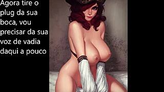 kiss my ass while i humiliate you in extreme femdom joi, miss fortune demands it