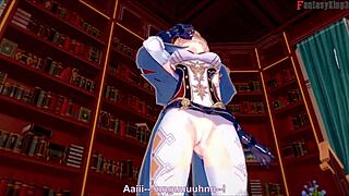 Jean's Emotional Office Blowjob Genshin Impact Fantasy