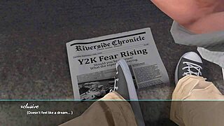 that redhead's horny kisses lead to big tits masturbation in park 3d hentai