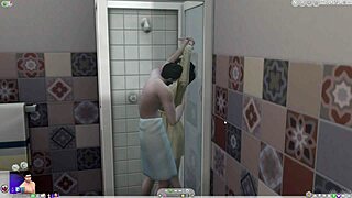 ww and jv splash around before showering... naughty bath fun first