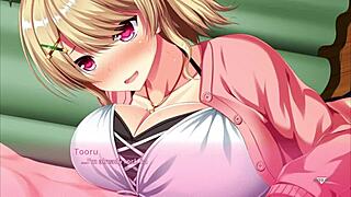 petite blonde grabs monster cock for intense handjob blowjob ending in hot facial cumshot