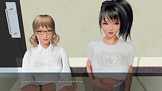 that redhead's horny kisses lead to big tits masturbation in park 3d hentai