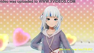 check out novr mmd gura's sexy 3d dance moves in hololive hentai