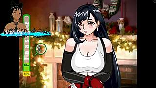 TIFA'S HORNY XMAS! Santa Delivers Monster Futanari Presents!