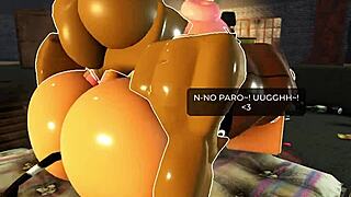 nagatoro bends for quick bbc pounding in roblox roleplay 🍑🍆