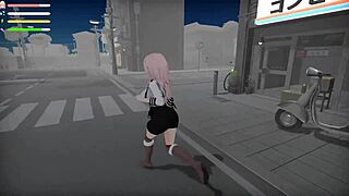 Japanese Big Ass Lingerie Slut Exposes Pussy Outdoors