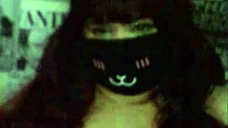 imagine this hot mommy's big natural tits while she watches hentai webcam