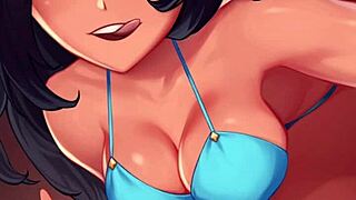 gym latina babe big ass tits brunette poolside workout turns steamy uncensored hentai