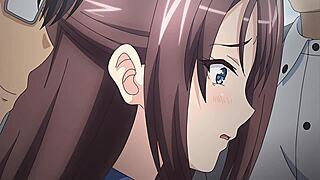 Hentai wife rides coworker cock doggystyle moaning loud