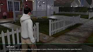 that redhead's horny kisses lead to big tits masturbation in park 3d hentai