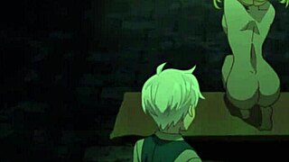 Big Tits Anime Blonde Strips Nude And Shakes Boobs!