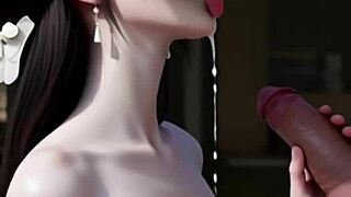 pure beauty chokes deepthroat swallows cum facial bliss