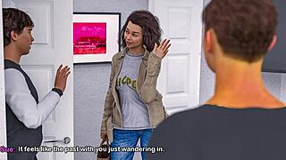 Brunette bimbo stepmom’s huge fake tits get tested in massive boobjob cum blast