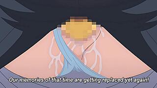 Hentai wife rides coworker cock doggystyle moaning loud