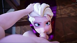Elsa from Frozen Gives French JOI with Ass Play and Ice Tease!