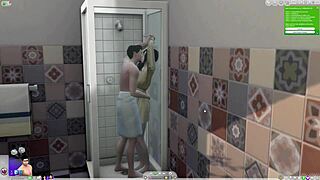 ww and jv splash around before showering... naughty bath fun first