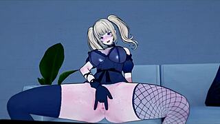 ani's big tits bounce while she fingers herself moaning in pov 😩💦