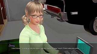 that redhead's horny kisses lead to big tits masturbation in park 3d hentai