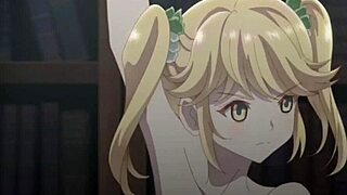 Big Tits Anime Blonde Strips Nude And Shakes Boobs!