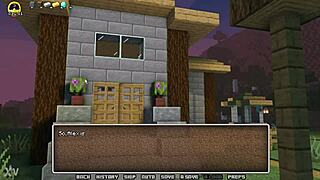 Alex delivers gloryhole blowjob in horny minecraft animation