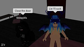 roblox slut uh fucks three lucky guys cumming hard non-stop hentai orgy mess