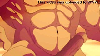 cheating wife stirs awake to her lover's huge cock ready for hentai action