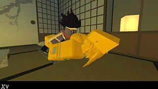 yo check this girl riding cock while sucking hard in roblox