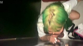 latina prostitute schoolgirl skips class for gloryhole ass sex with three guys