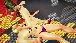 Mature Latina Pounds Nina in Femdom Fight