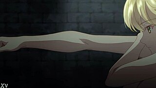 Big Tits Anime Blonde Strips Nude And Shakes Boobs!