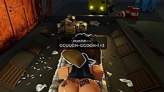 nagatoro bends for quick bbc pounding in roblox roleplay 🍑🍆