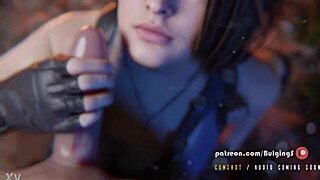 jill valentine's teasing handjob strokes