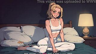 blonde step sister girlfriend shows massive ass big tits huge cock ride