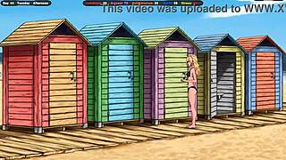 jenny catches exhibitionist jerking huge cock in locker room