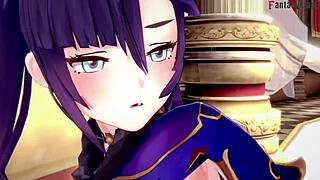 mona owes money pays back with tempting favors genshin impact fantasy anime oppai manga 3d hentai