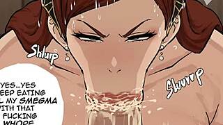 Hilda Boreas Sucks Smegma Cock in Cyberboi Manga Blowjob